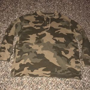 Basic Editions Boys 4/5 Camouflage Long Sleeve Shirt